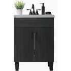 Zenna Home Wallowa Pine 30 In. W x 34 In. x 18 In. D Vanity with White Cultured Marble Top Image 3