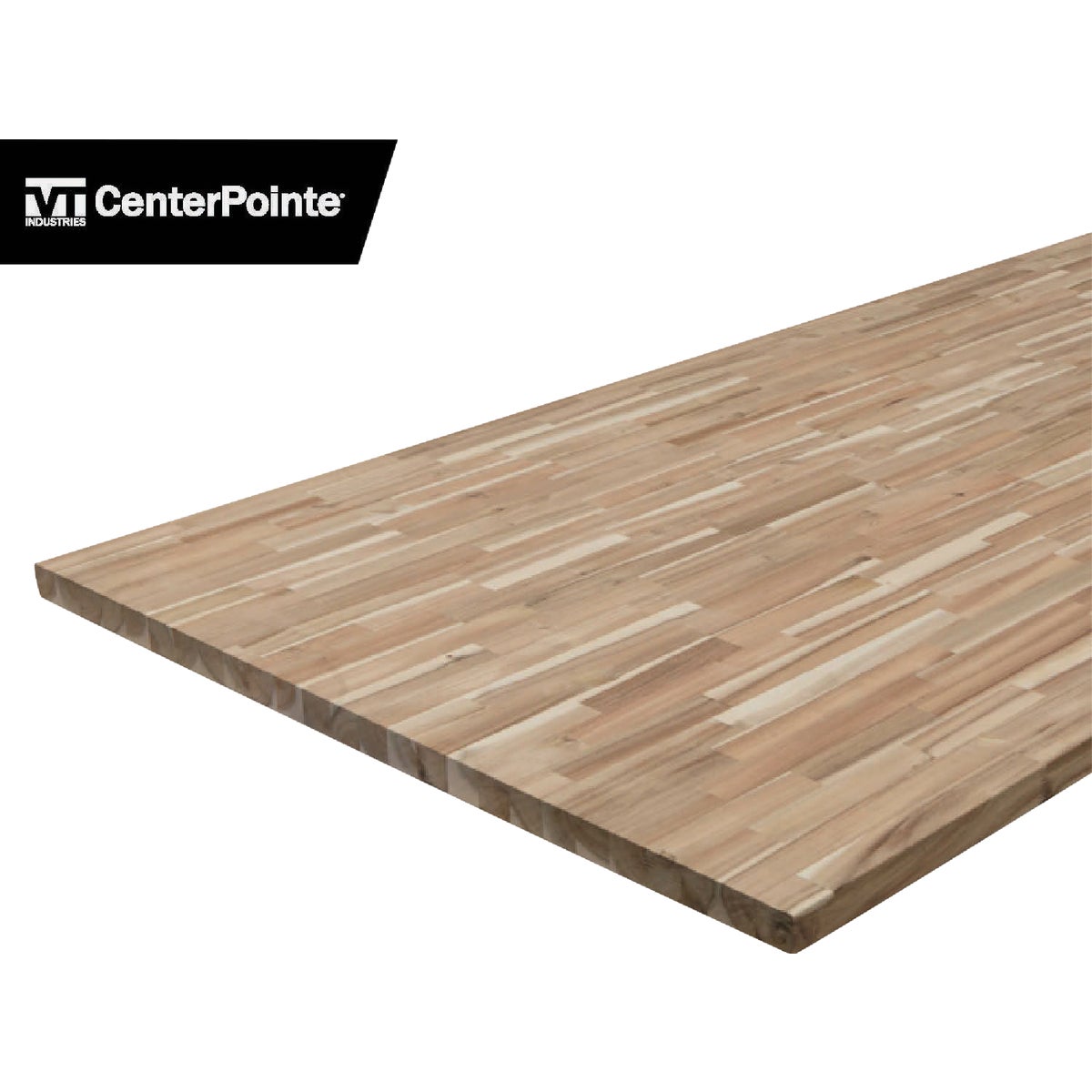 VT Industries CenterPointe 74 In. L x 39 In. D x 1.5 In. T Unfinished Acacia Wood Butcher Block Island Countertop with Square Edge Image 4