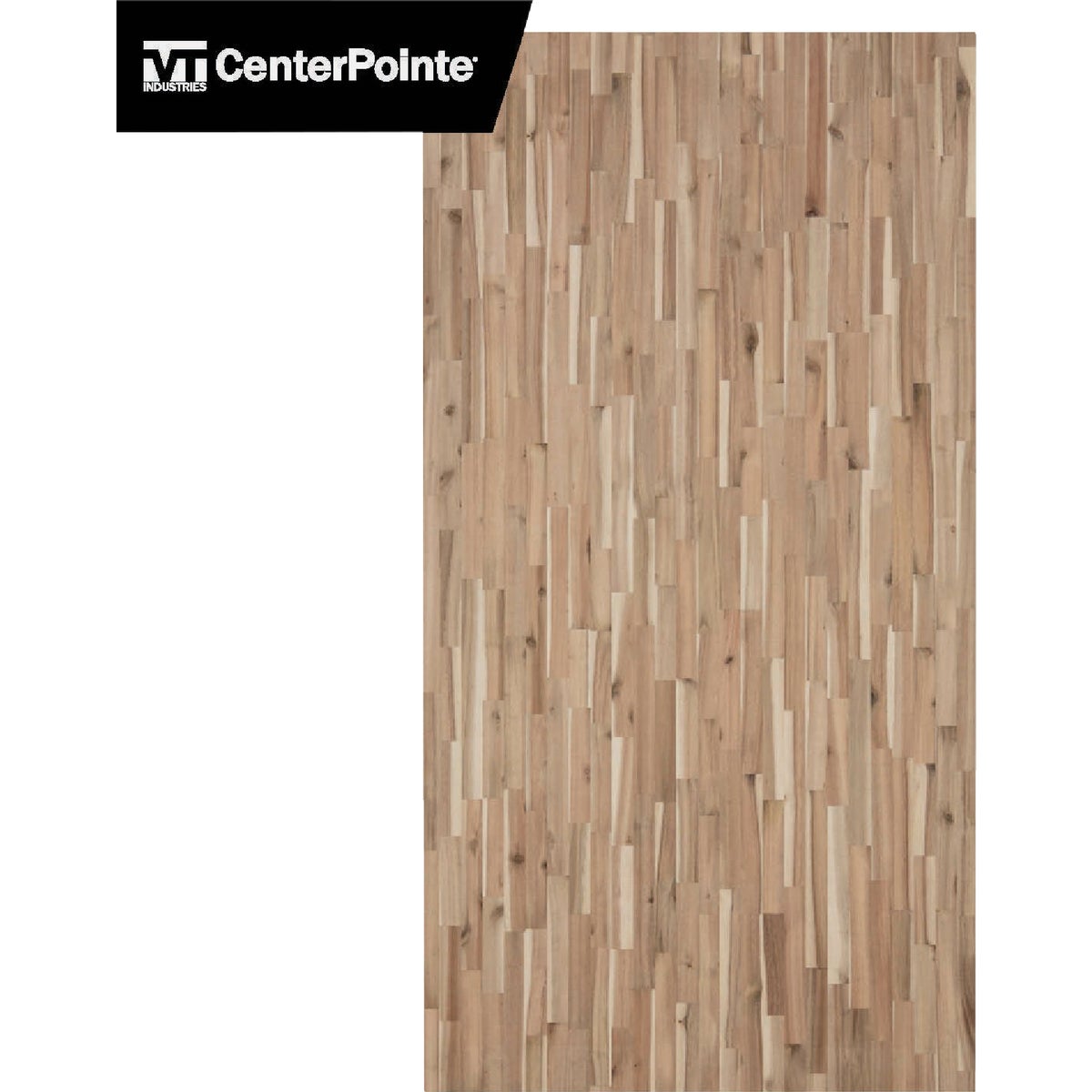 VT Industries CenterPointe 74 In. L x 39 In. D x 1.5 In. T Unfinished Acacia Wood Butcher Block Island Countertop with Square Edge Image 6