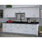 CraftMark Plymouth Shaker 30 In. W x 24 In. D x 34.5 In. H Ready To Assemble White Sink Base Kitchen Cabinet Image 2