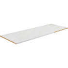 VT Industries Stretta 6 Ft. Right Hand Laminate White Marble Countertop Image 1