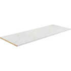 VT Industries Stretta 10 Ft. Left Hand Laminate White Marble Countertop Image 1