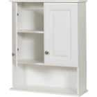 Zenith Zenna Home White 23 In. W x 8-1/4 In. D x 28 In. H Wall Bath Cabinet Image 4