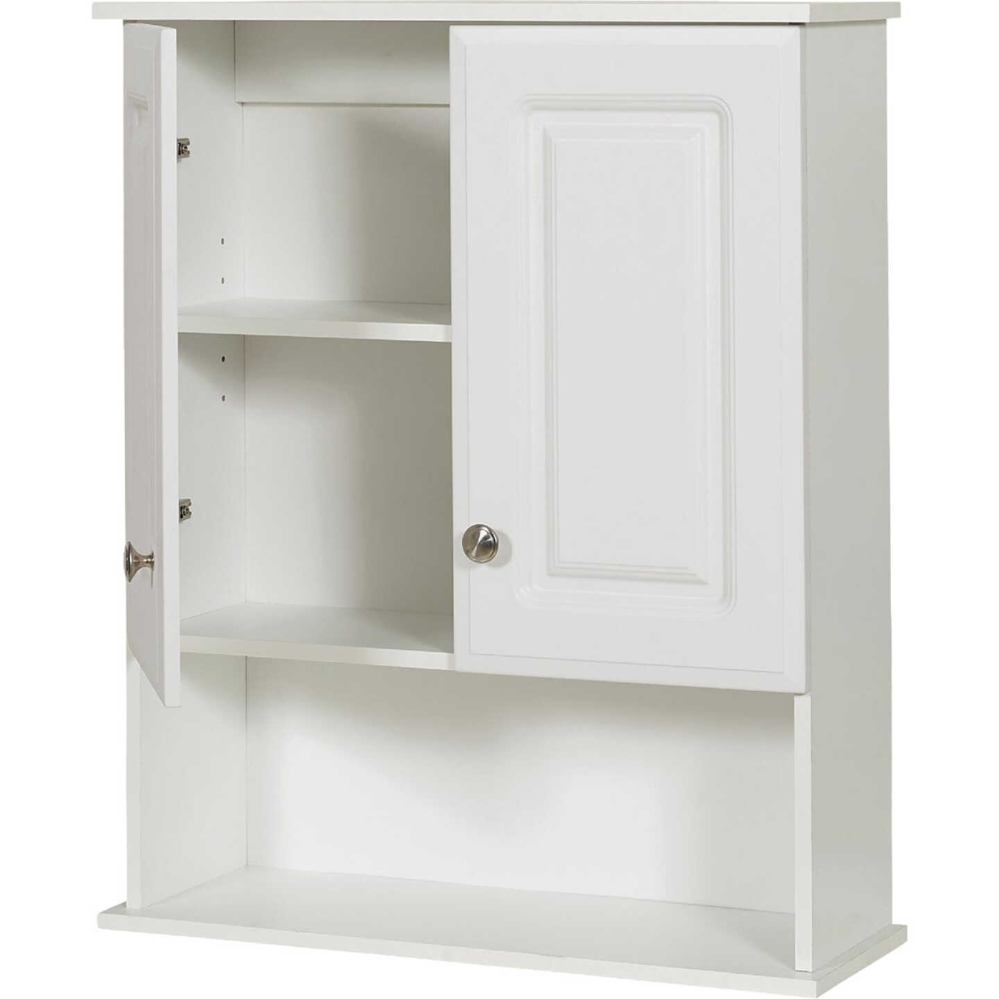 Zenith Zenna Home White 23 In. W x 8-1/4 In. D x 28 In. H Wall Bath Cabinet Image 4