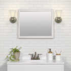 Zenna Home 20 In. x 25 In. White Framed Wall Mirror Image 2