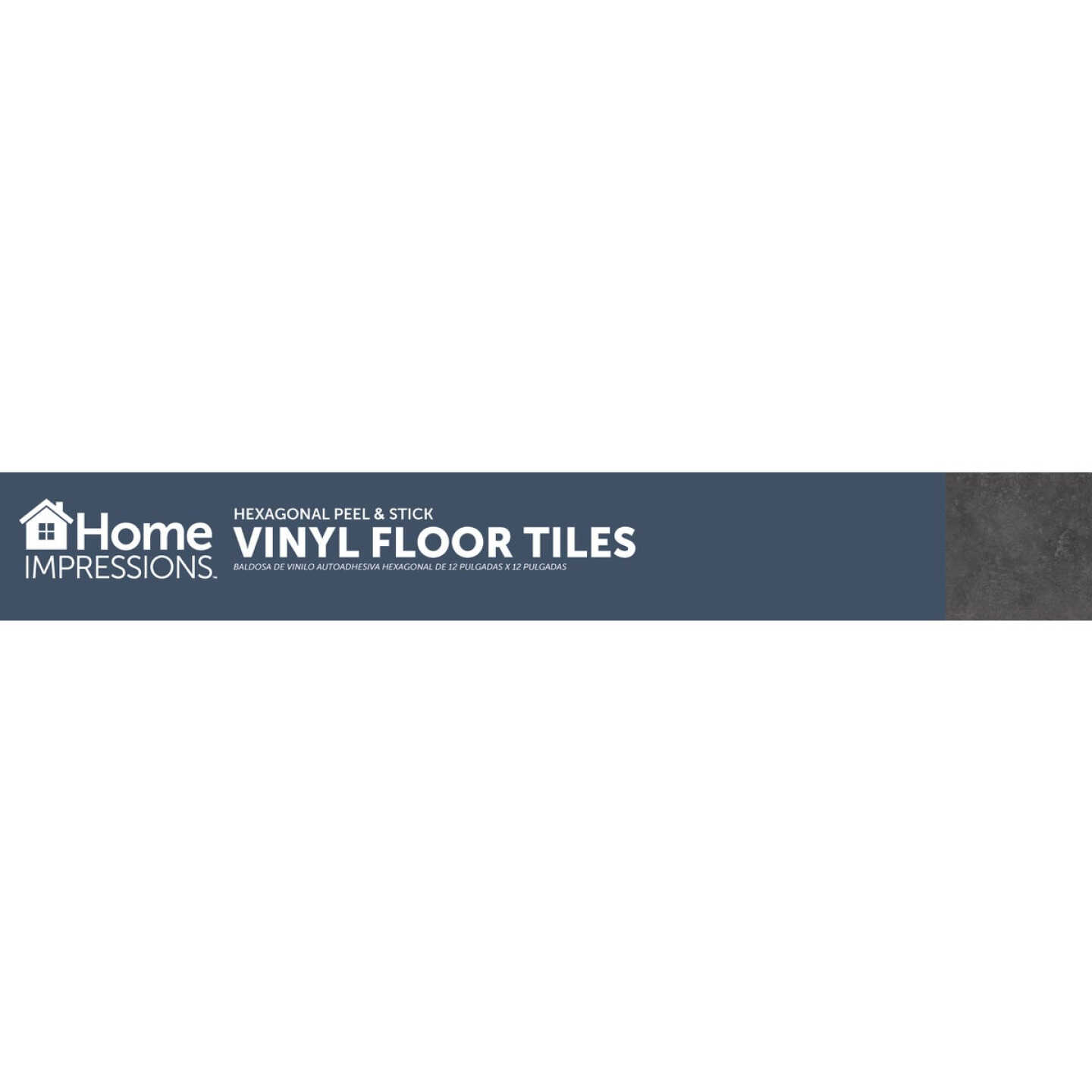 Home Impressions 12 In. Iron Gray Hexagonal Vinyl Floor Tile (15 Sq. Ft./Box) Image 3