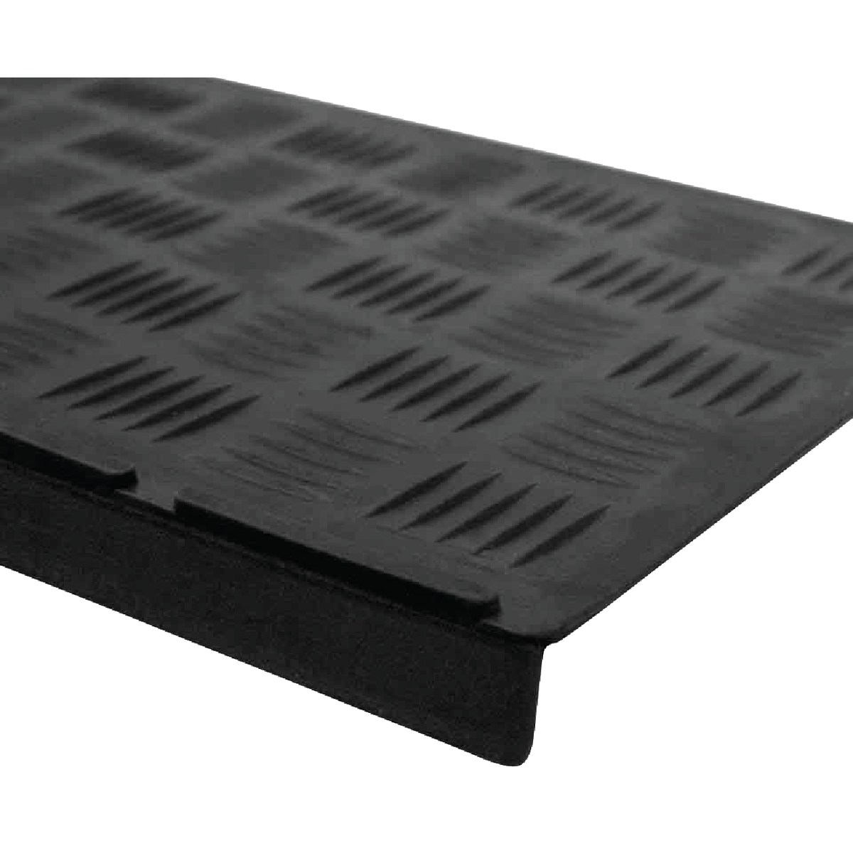 Multy Home Black 9 In. x 24 In. Rubber Stair Tread Image 2
