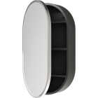 Zenna Home Designer Series Brushed Nickel 16 In. W x 27 In. H x 5 In. D Single Mirror Surface Mount Pill Framed Medicine Cabinet Image 3