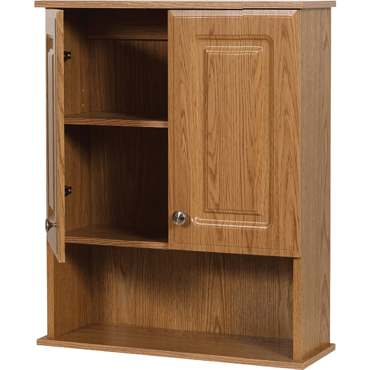 Zenith Zenna Home Oak 23 In. W x 8-1/4 In. D x 28 In. H Wall Bath Cabinet Image 4