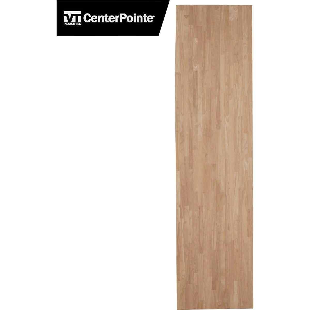 VT Industries CenterPointe 122 In. L x 25 In. D x 1.5 In. T Unfinished Hevea Wood Butcher Block Countertop with Square Edge Image 5