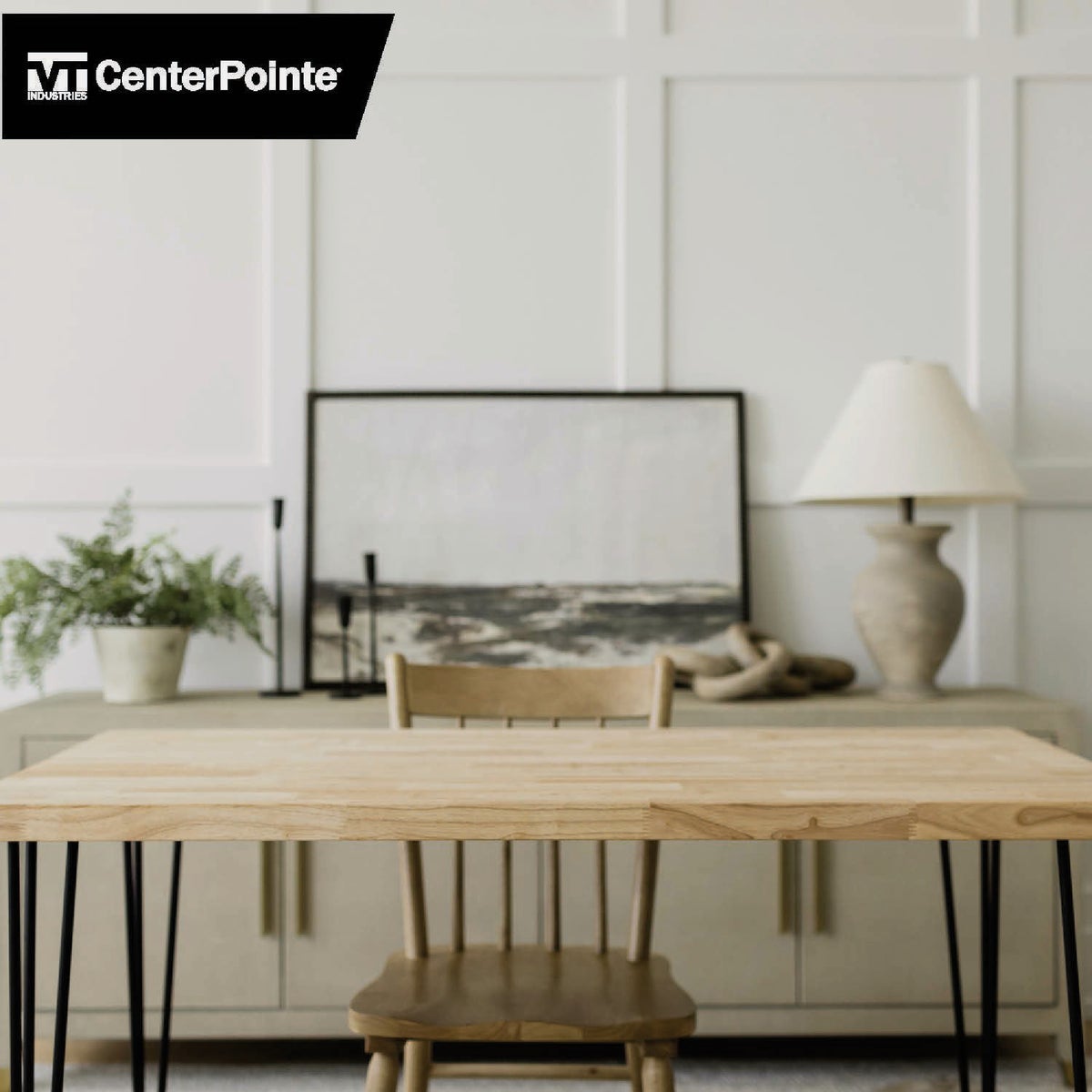 VT Industries CenterPointe 122 In. L x 25 In. D x 1.5 In. T Unfinished Hevea Wood Butcher Block Countertop with Square Edge Image 3