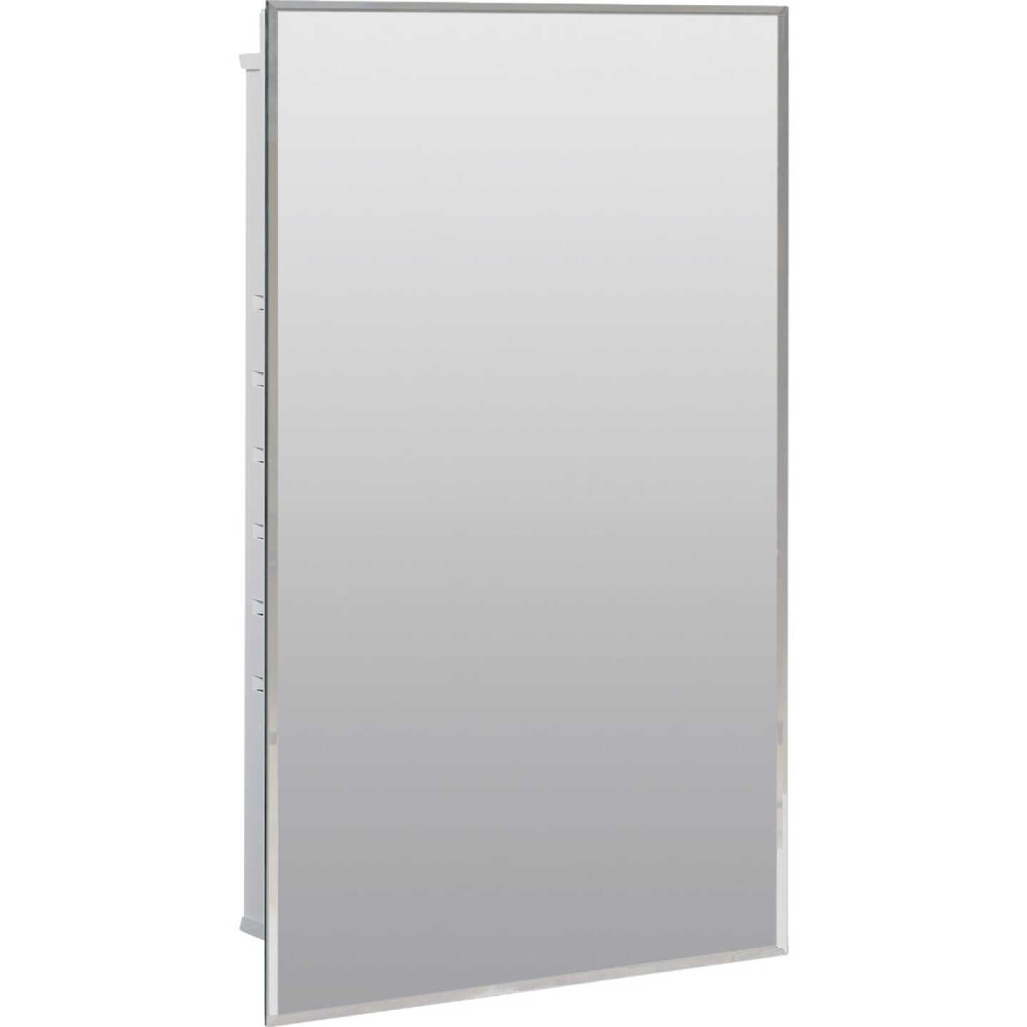 Zenith Zenna Home 16 In. W. x 26 In. H. x 4.5 In. D. Single Mirror Surface/Recess Mount Frameless Beveled Medicine Cabinet Image 1