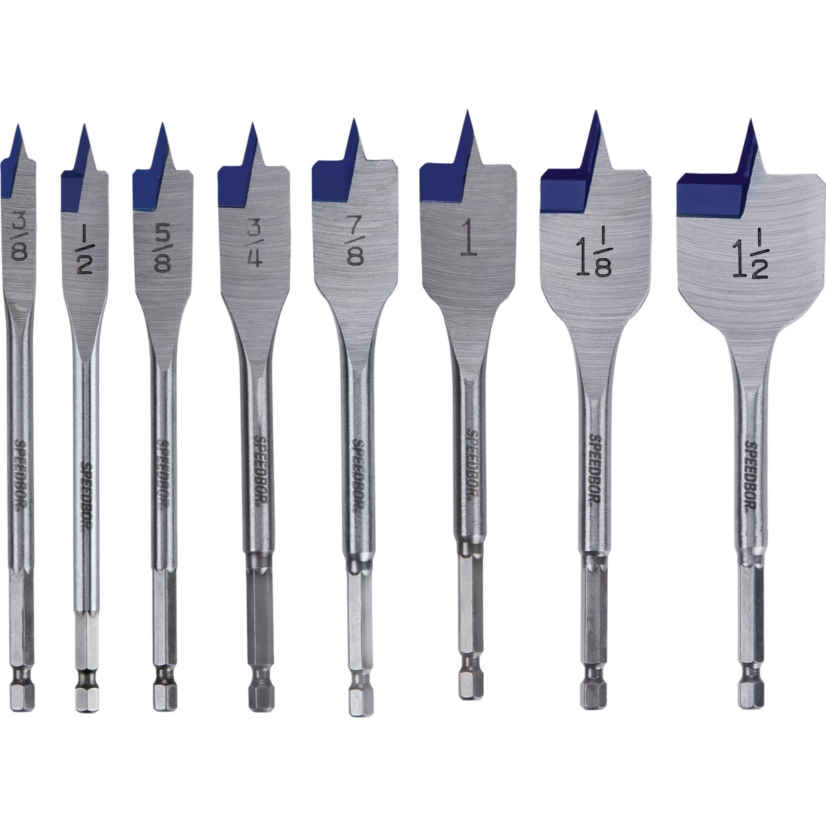 Irwin Speedbor 8-Piece Spade Bit Set Image 8