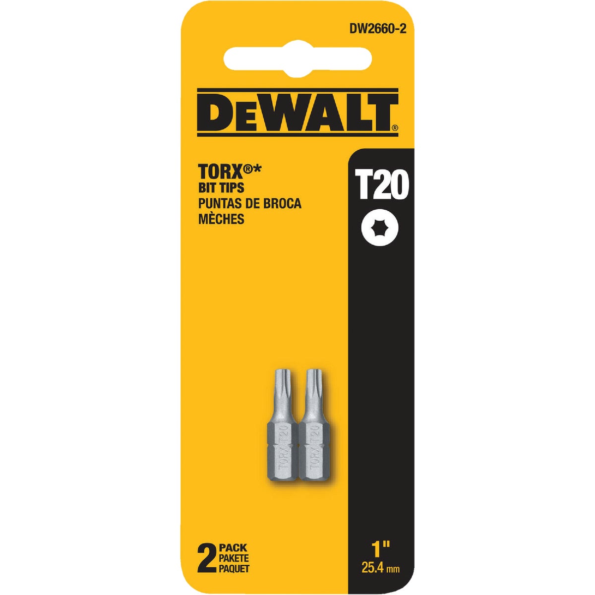 DEWALT T20 TORX 1 In. Insert Screwdriver Bit Image 1