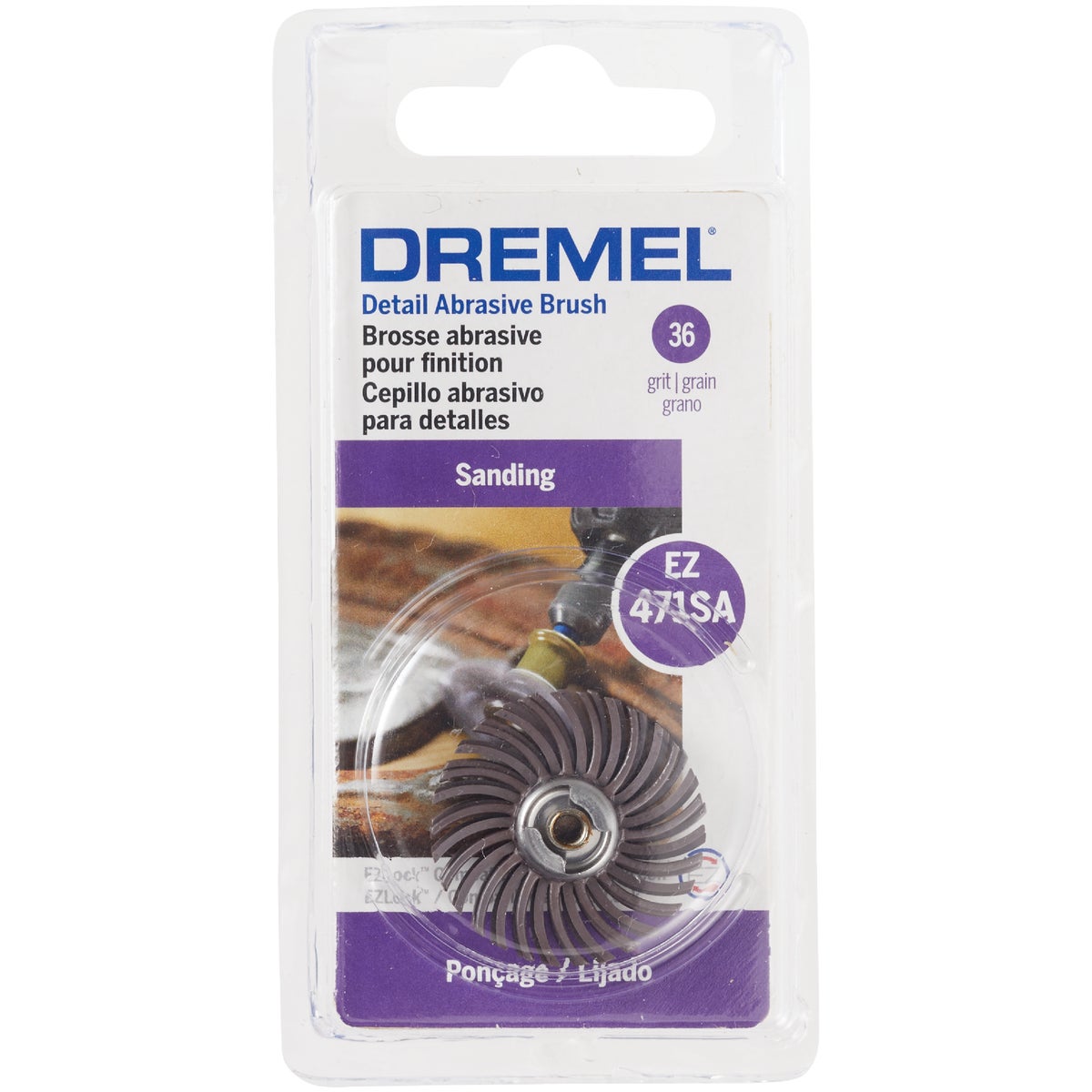 Dremel 1 In. 36G EZ Lock Abrasive Wheel Brush Image 7