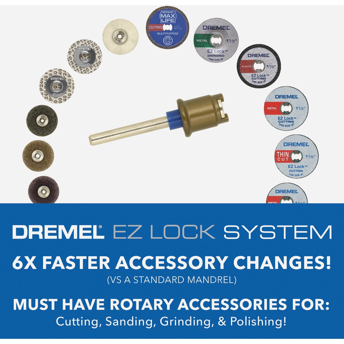 Dremel 1 In. 36G EZ Lock Abrasive Wheel Brush Image 6