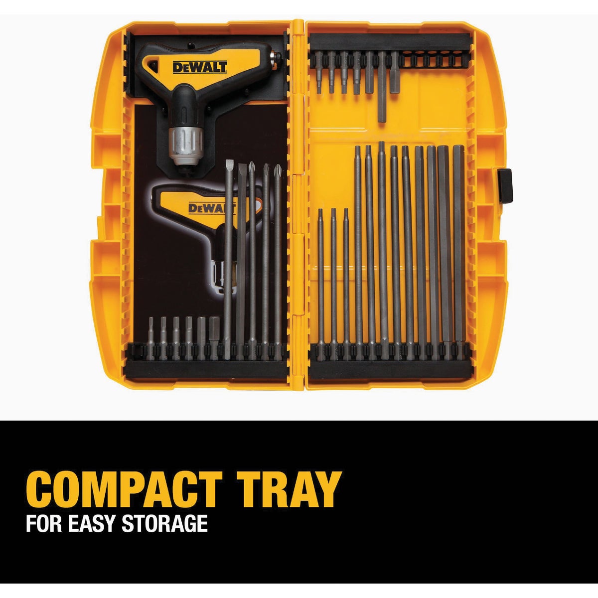 DeWalt Metric & Standard T-Handle Hex Key Set, 31-Piece Image 2