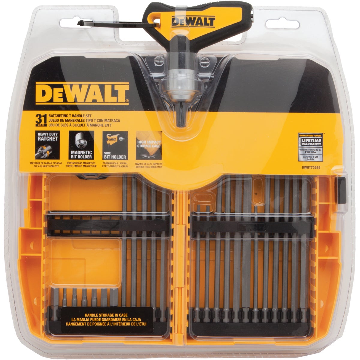 DeWalt Metric & Standard T-Handle Hex Key Set, 31-Piece Image 7