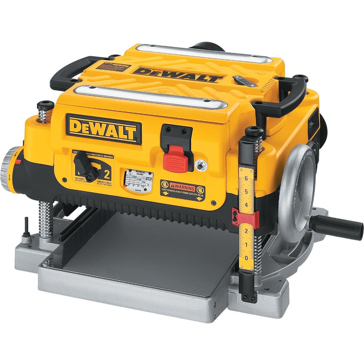 DEWALT 13 In. Three Knife Two-Speed Portable Planer Image 6