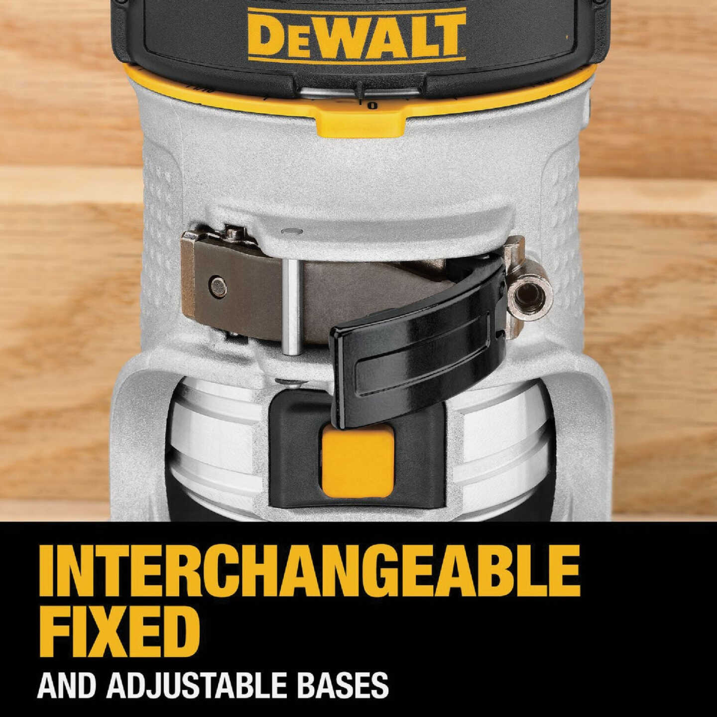 DEWALT 7-Amp 1.25 HP Compact Router Kit with Plunge Base Image 3