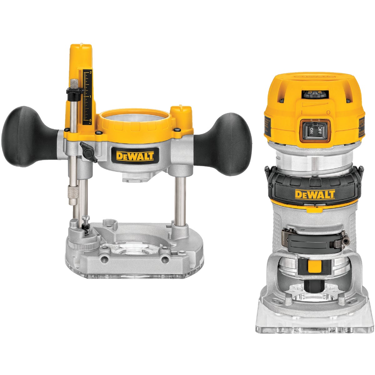 DEWALT 7-Amp 1.25 HP Compact Router Kit with Plunge Base