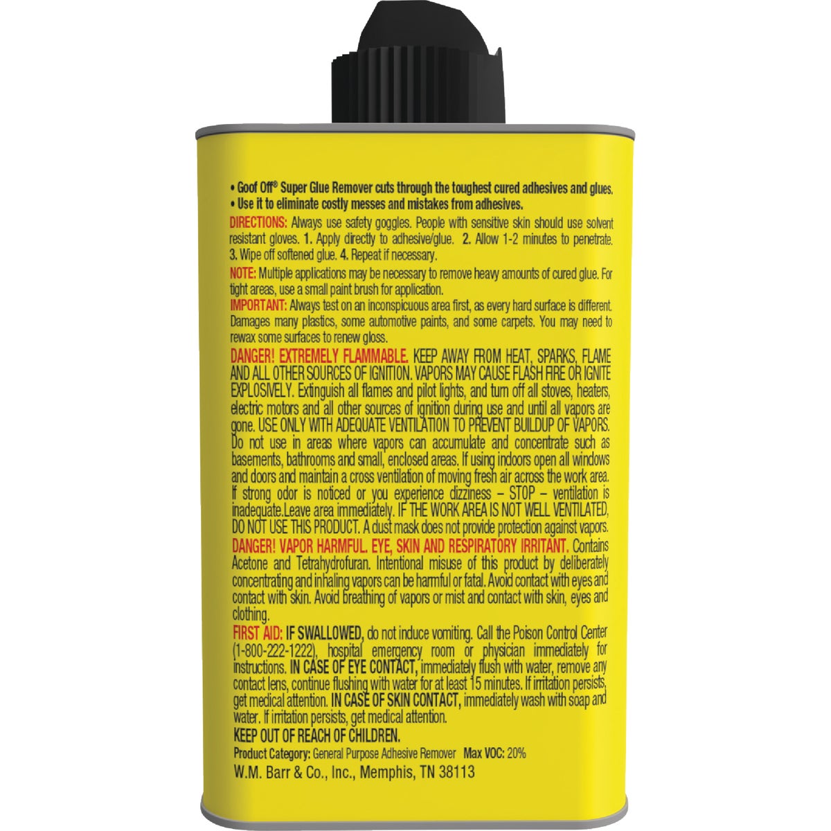 Goof Off 4 Oz. Pro Strength Super Glue Remover Image 6
