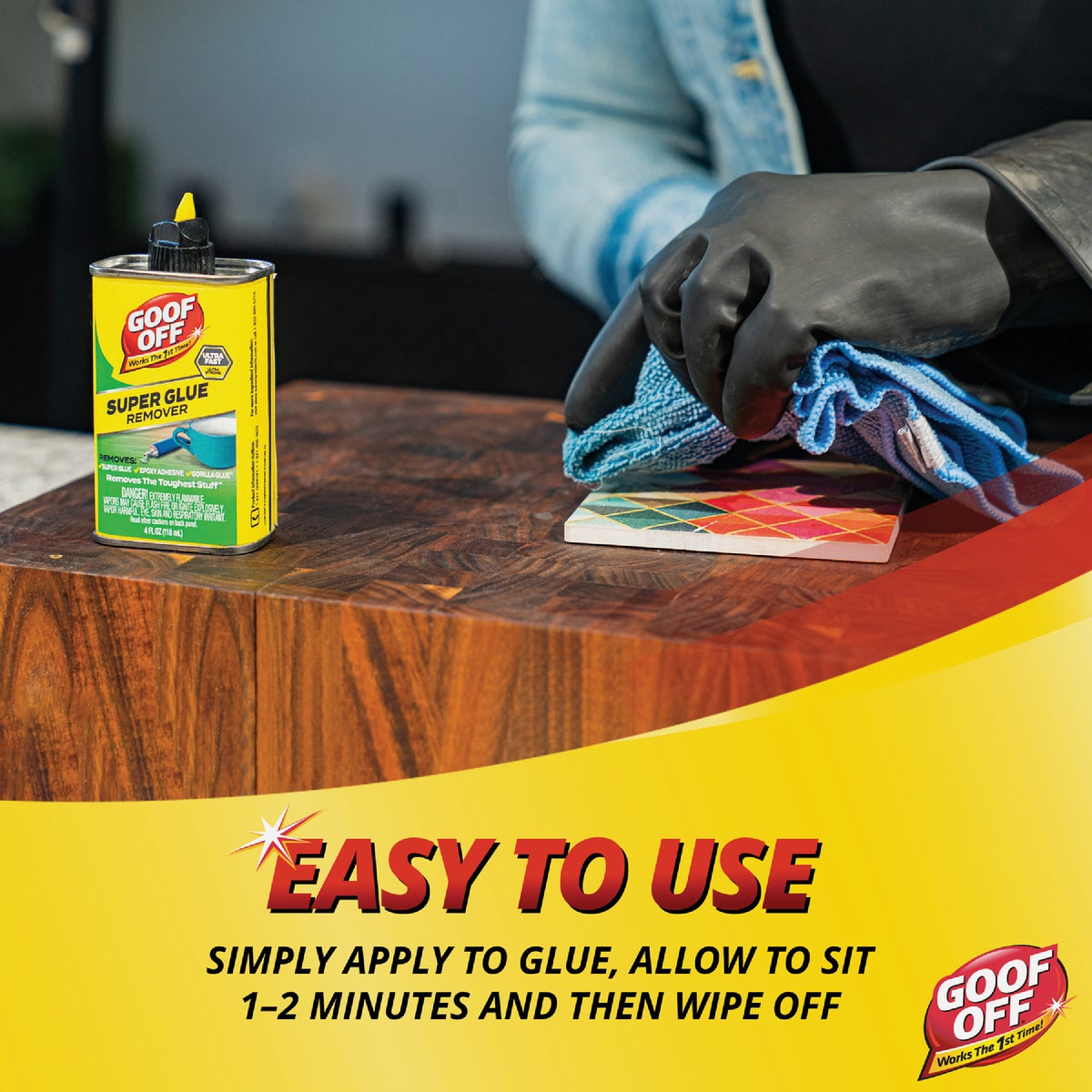 Goof Off 4 Oz. Pro Strength Super Glue Remover Image 2