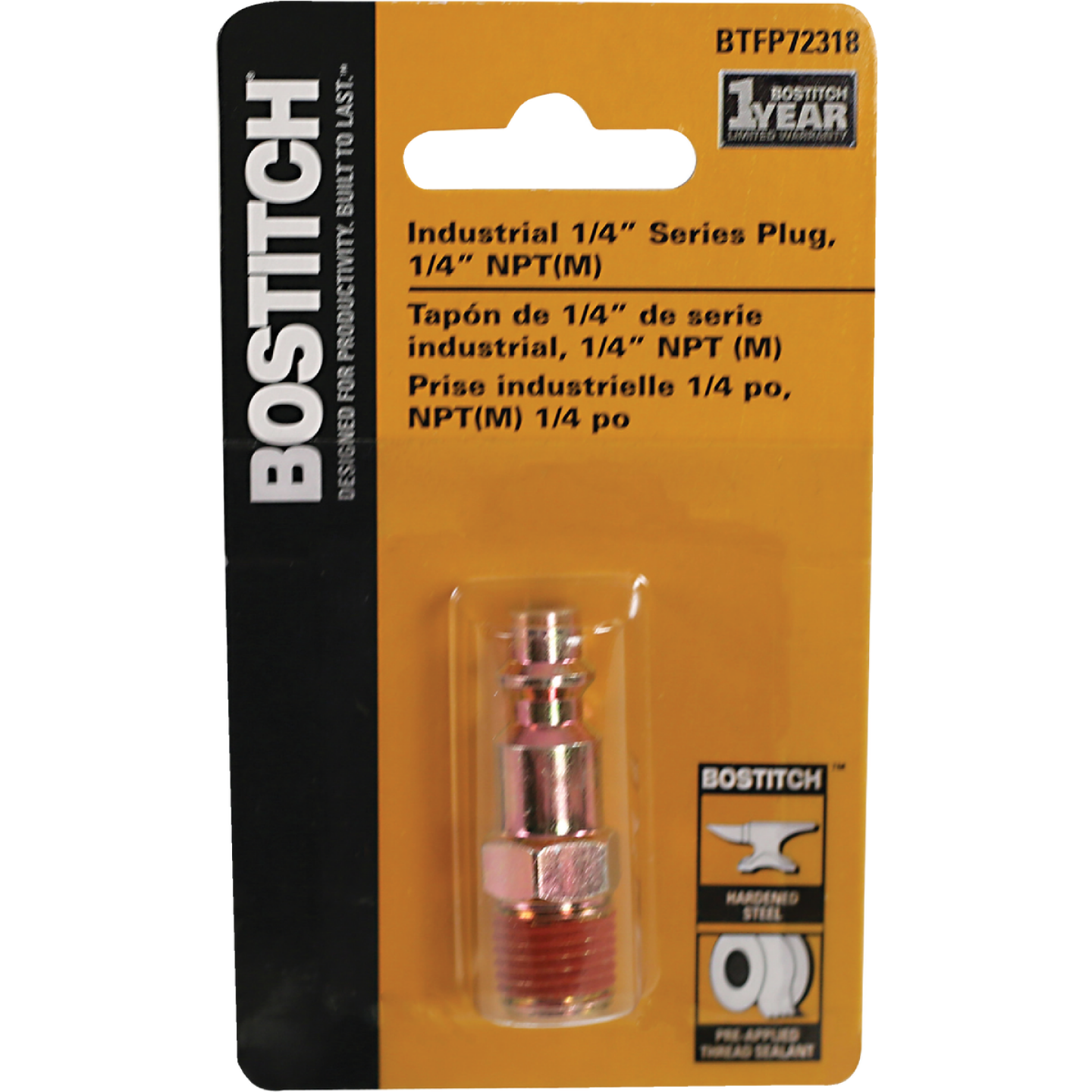 Bostitch Male 1/4 In. MTP Steel Plug Image 2