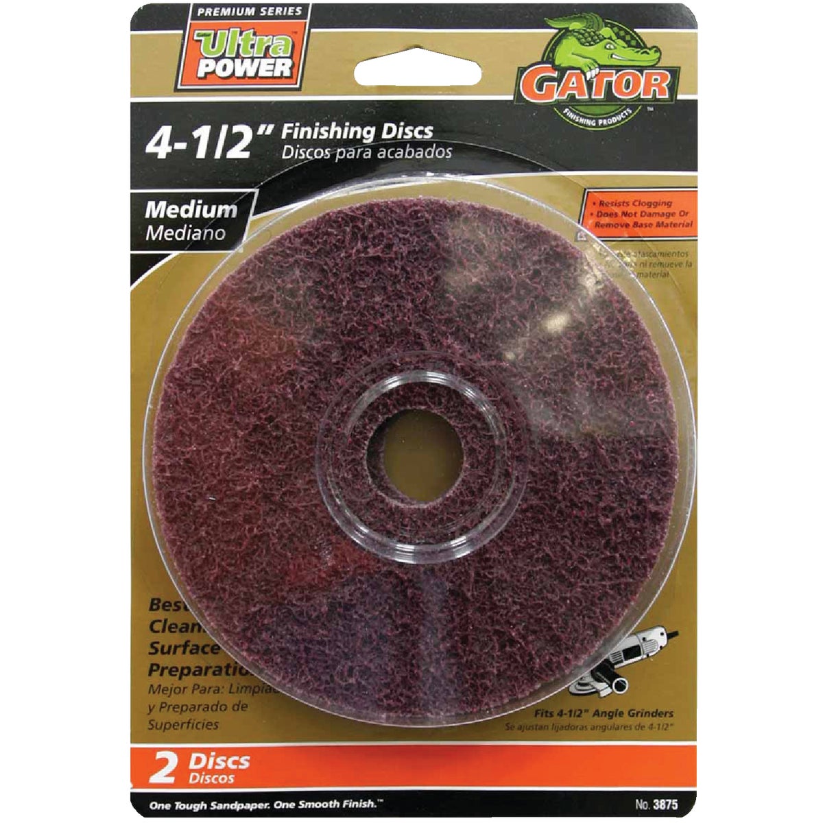 Gator Blade 4-1/2 In. Medium Fiber Disc (2-Pack)