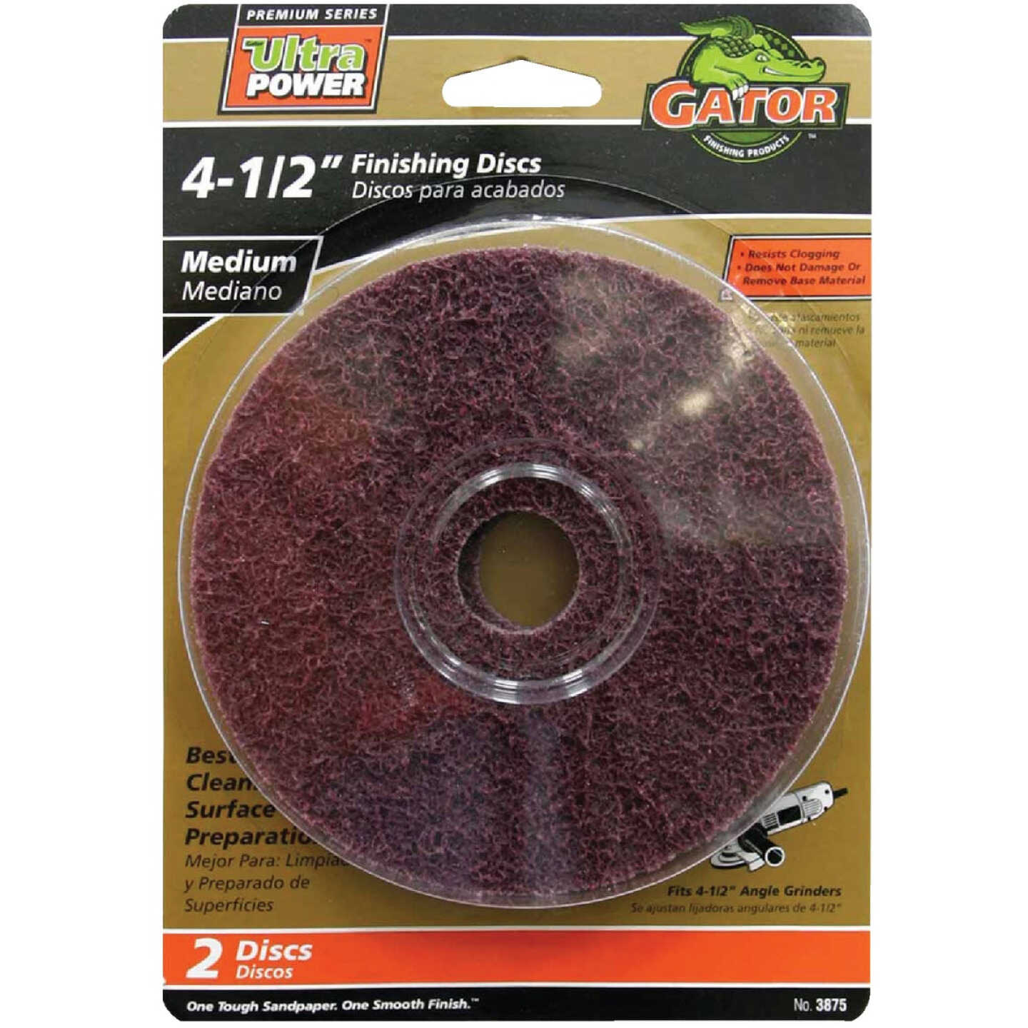 Gator Blade 4-1/2 In. Medium Fiber Disc (2-Pack) Image 1