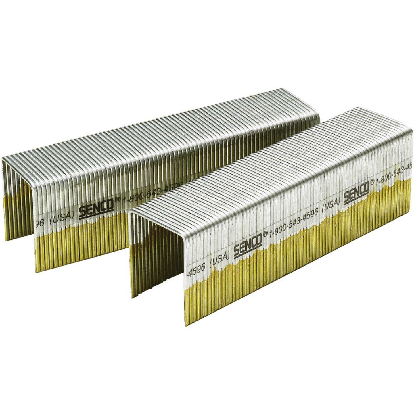 Senco AccuSet 18-Gauge Bright Basic Medium Wire Finish Staple, 1/4 In. x 3/4 In. (5000 Ct.) Image 1