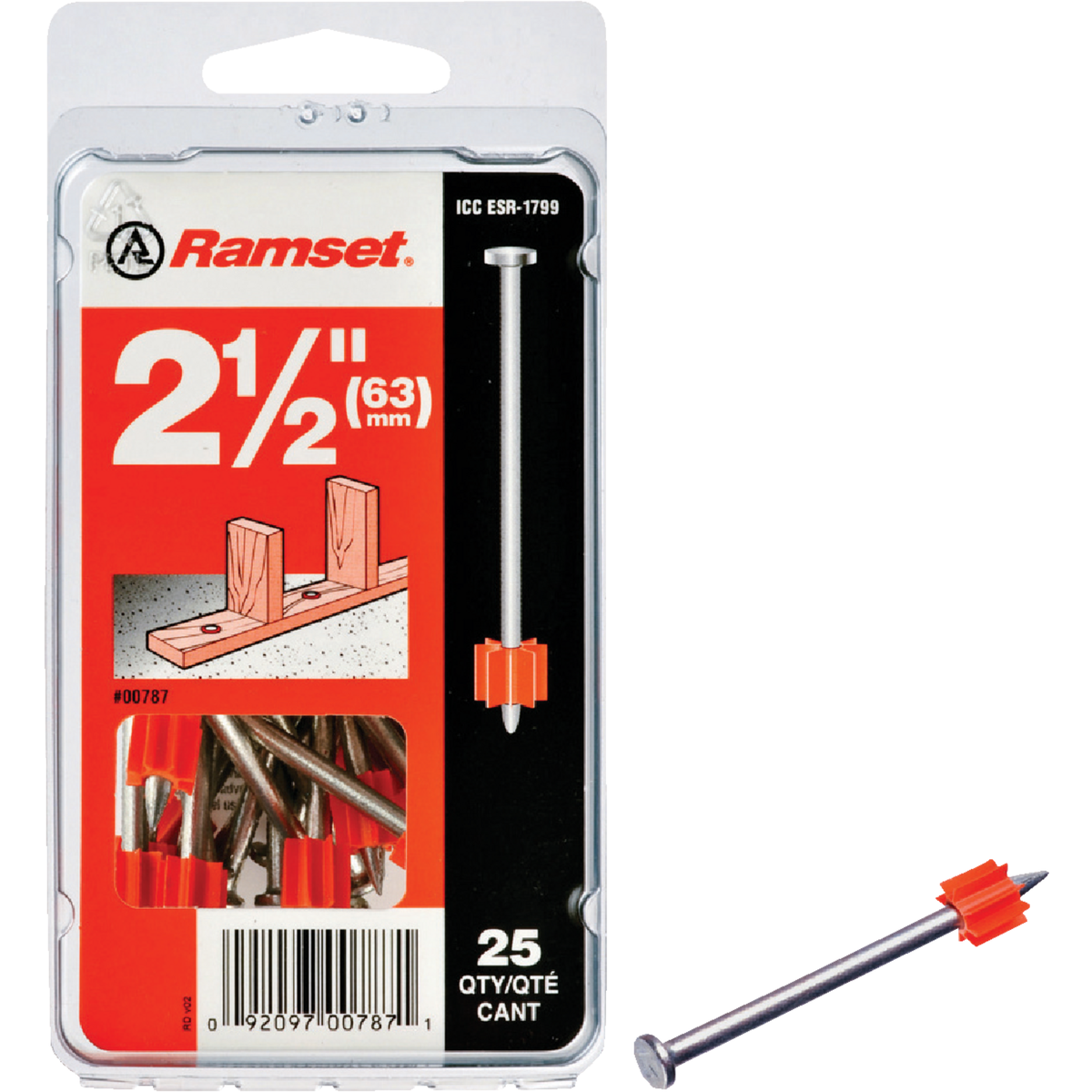 Ramset 2-1/2 In. Fastening Pin (25-Pack)