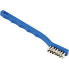 Forney 7-1/4 In. Plastic Handle General Purpose Wire Brush with Stainless Steel Bristles Image 1