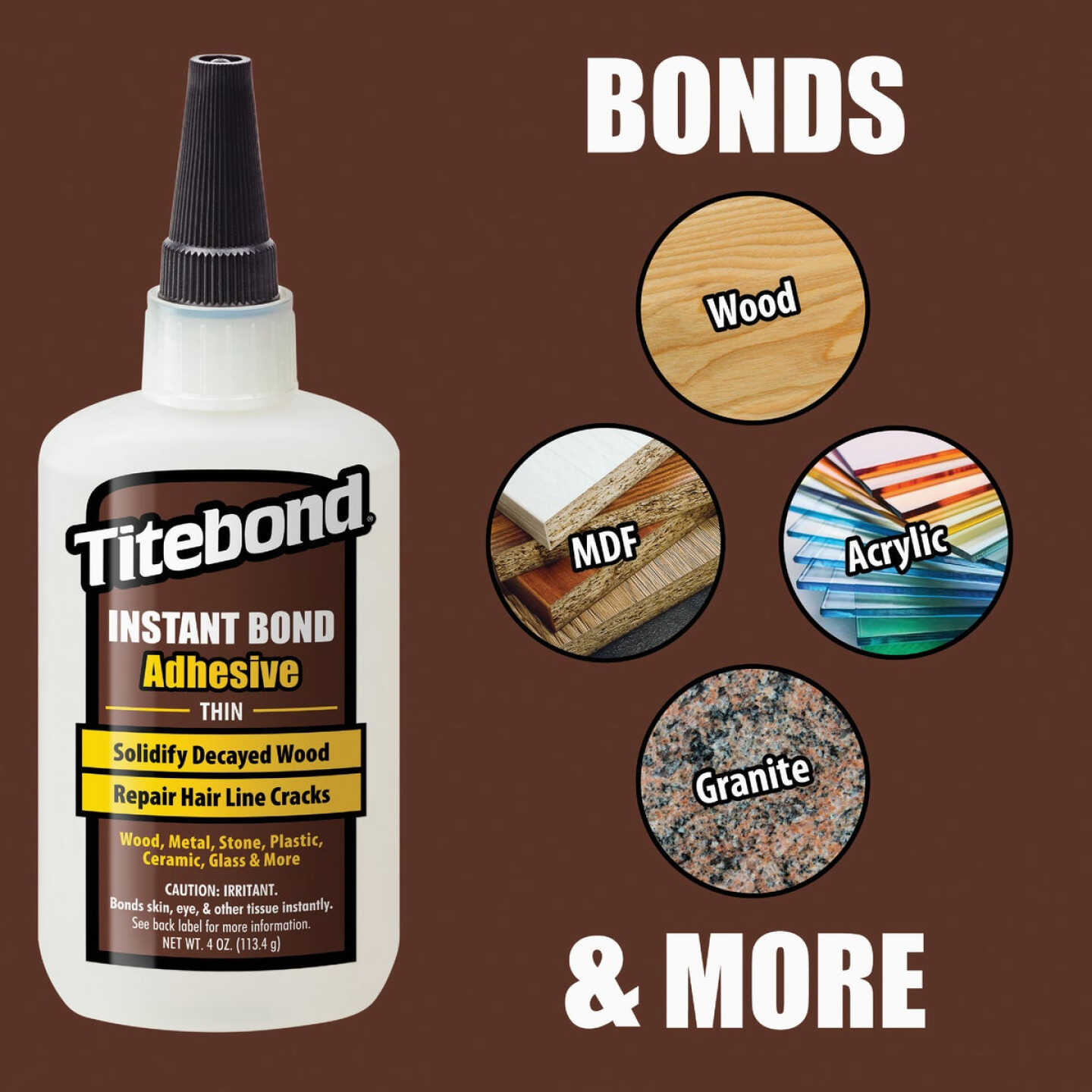 Titebond 2 Oz. Instant Bond Thin Viscosity CA Wood Glue Image 4