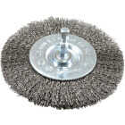 Forney 4 In. Hex Crimped, Fine Drill-Mounted Wire Wheel Image 1