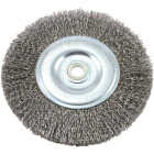 Forney 6 In. Crimped, Coarse .012 In. Bench Grinder Wire Wheel Image 1