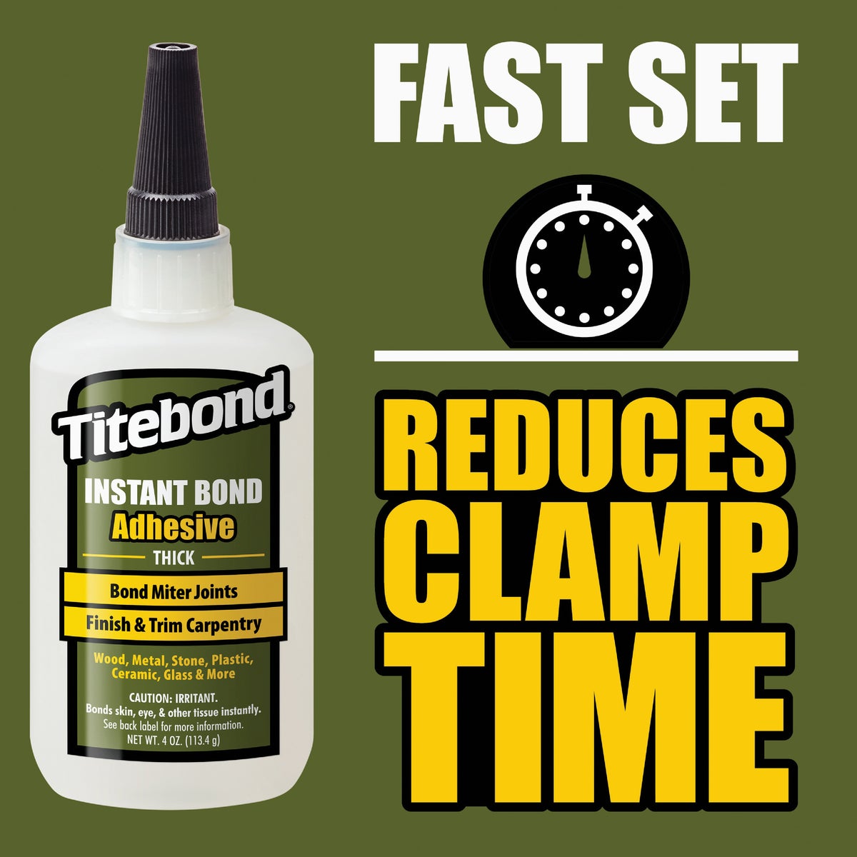 Titebond 2 Oz. Instant Bond Thick Viscosity CA Wood Glue Image 2