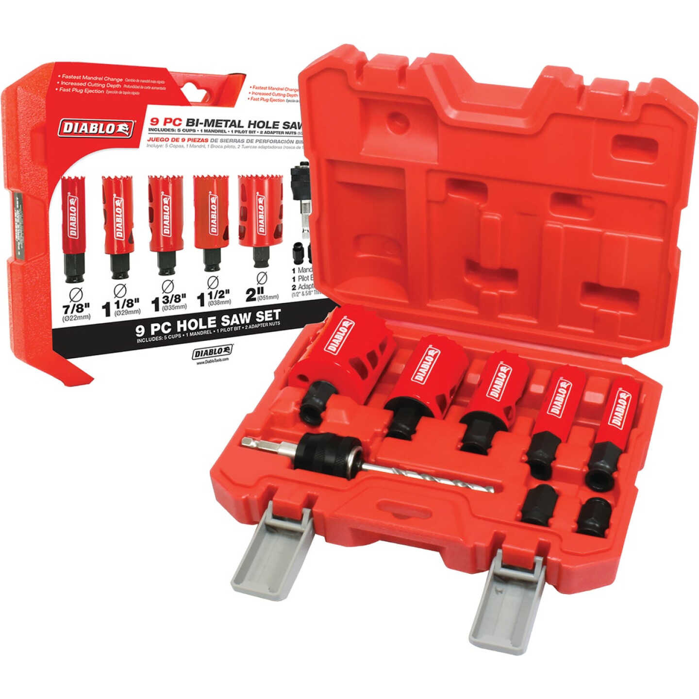 Diablo Bi-Metal Hole Saw Set (9-Piece) Image 2