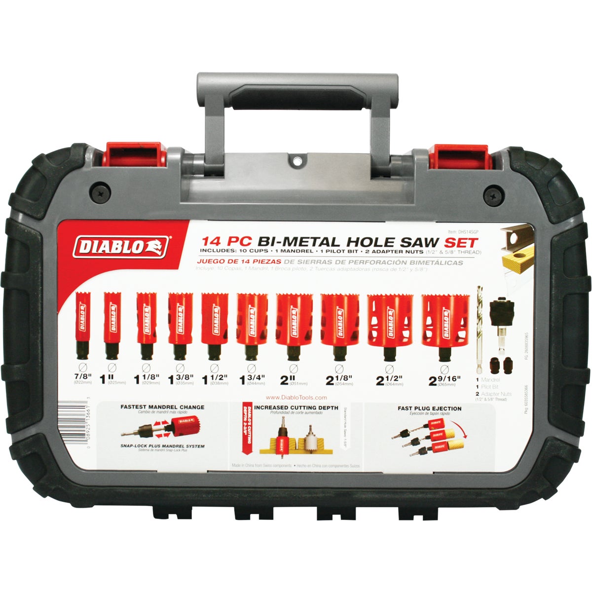 Diablo Bi-Metal Hole Saw Set (14-Piece) Image 3