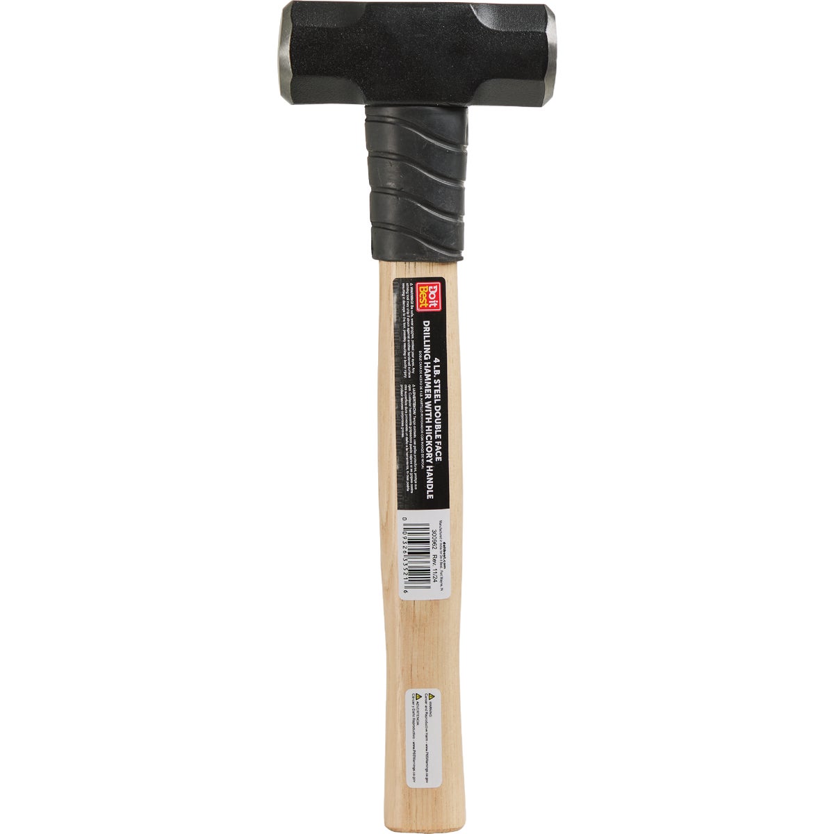 Do it Best 4 Lb. Steel Double Face Drilling Hammer with Hickory Handle Image 2