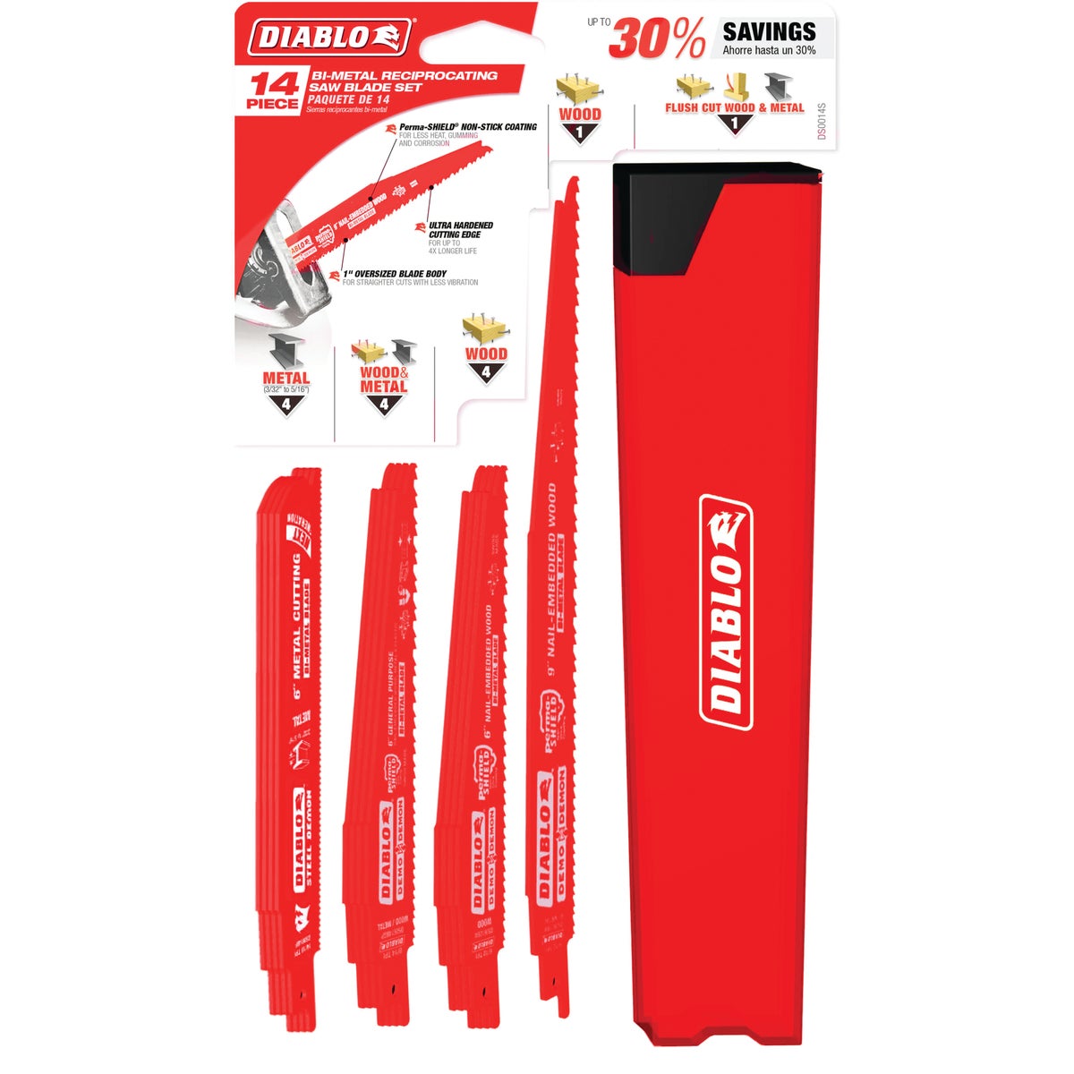 Diablo 14-Piece Demolition Reciprocating Saw Blade Set Image 2