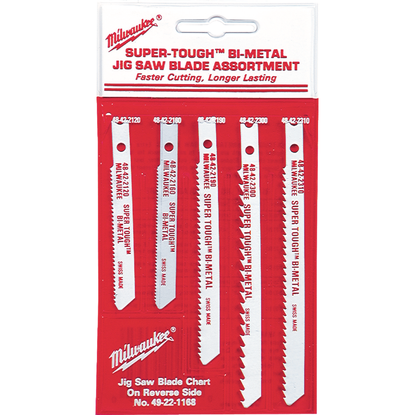 Milwaukee 5-Piece U-Shank Jig Saw Blade Set Image 2