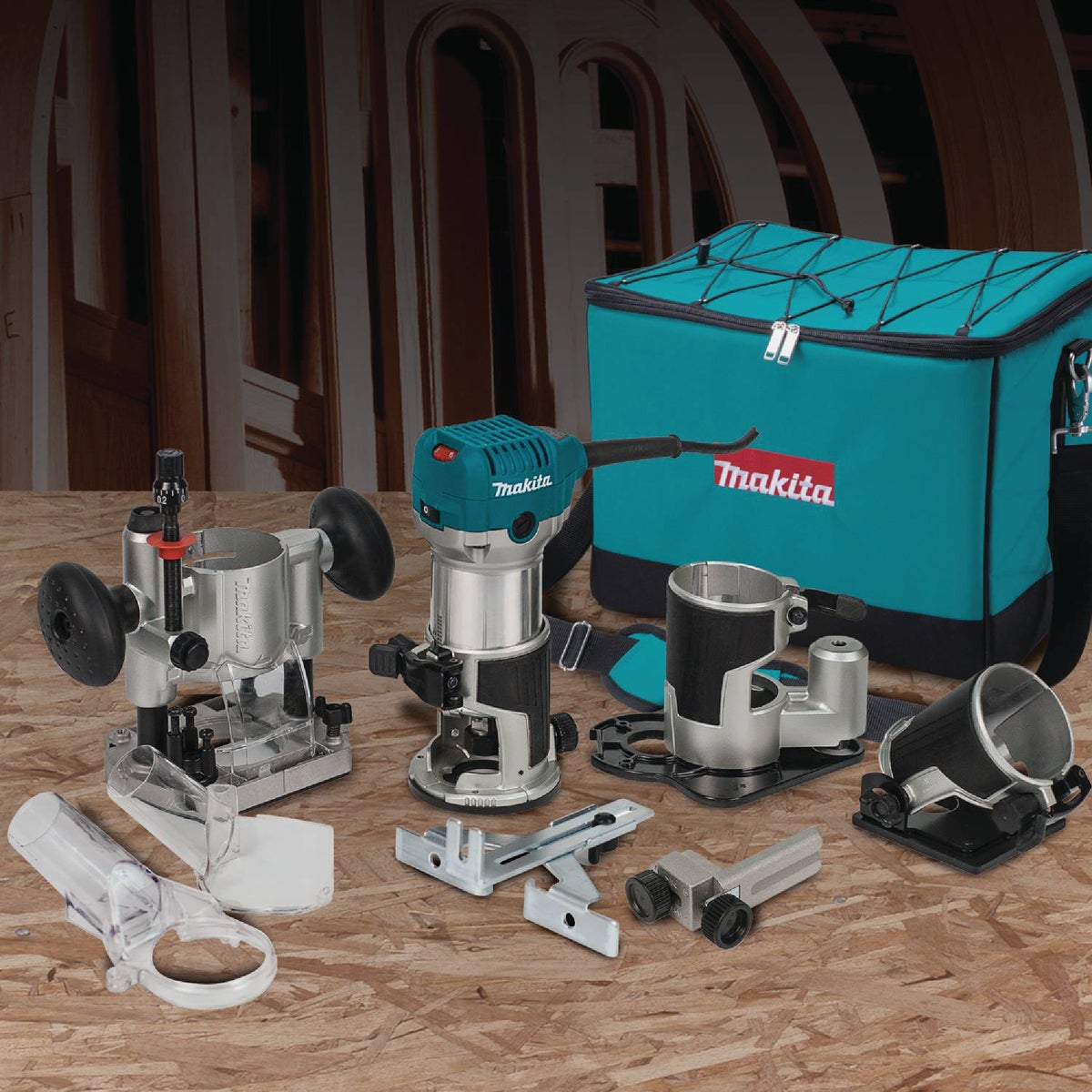 Makita 6.5-Amp 1.25 HP Compact Router Kit Image 2