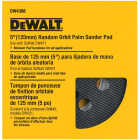 DeWalt 8-Hole Hook and Loop 5 In. Sanding Disc Backing Pad Image 1
