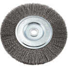 Forney 6 In. Crimped, Fine .008 In. Bench Grinder Wire Wheel Image 1