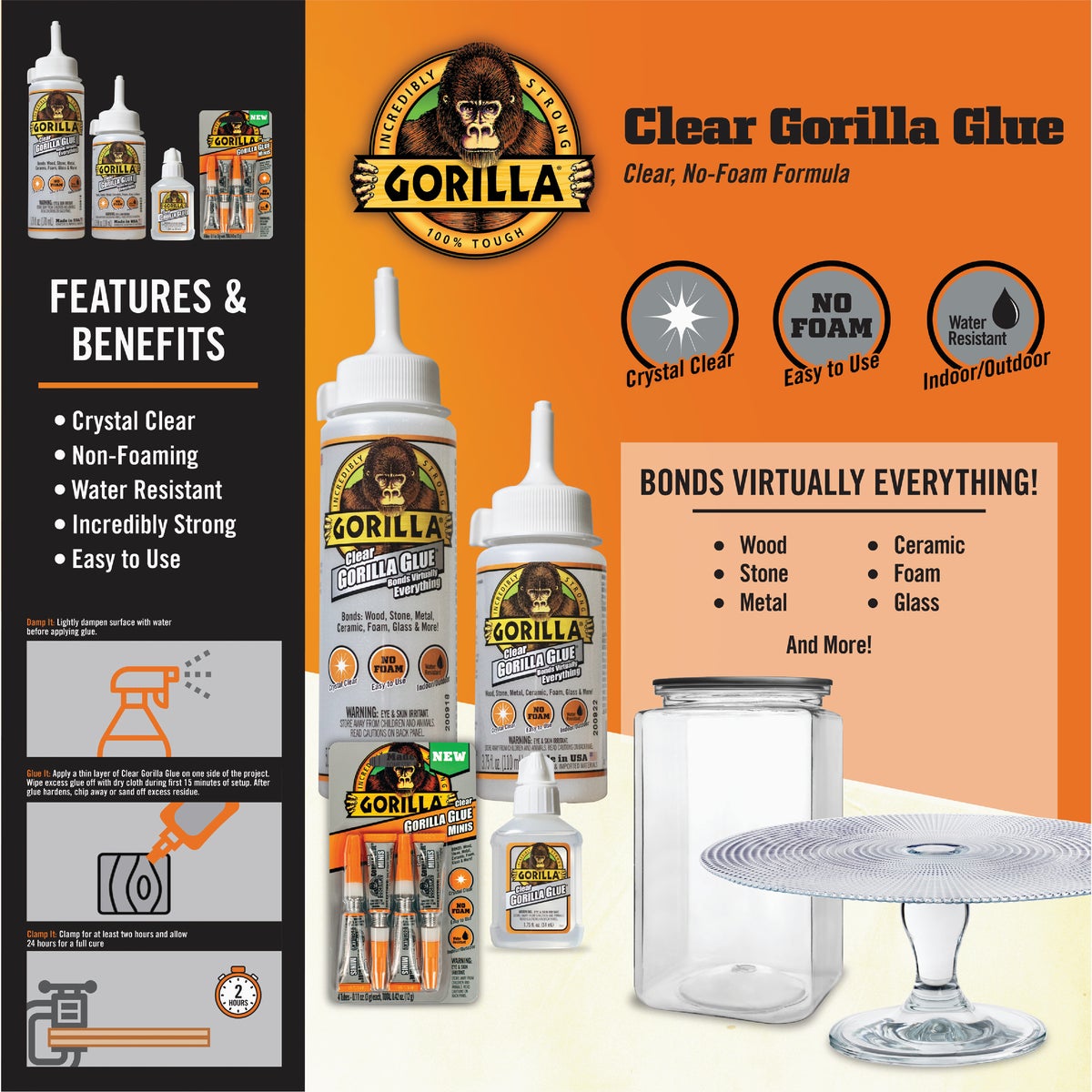 Gorilla 3.75 Oz. Clear All-Purpose Glue Image 3