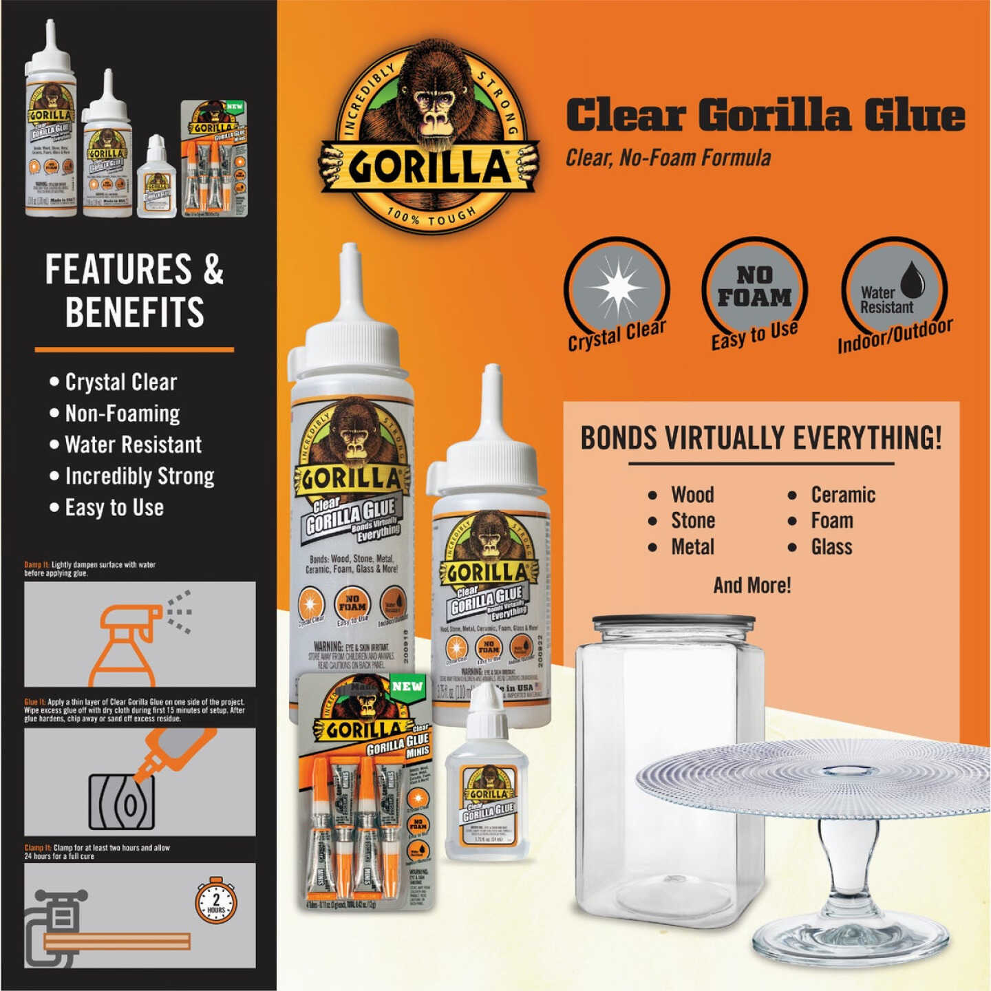 Gorilla 3.75 Oz. Clear All-Purpose Glue Image 3