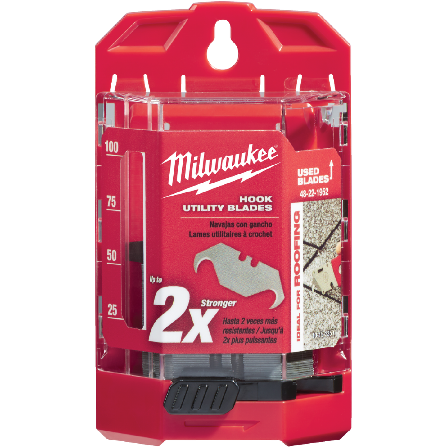 Milwaukee 2-Ended Hook 1-7/8 In. Utility Knife Blade (50-Pack) Image 1