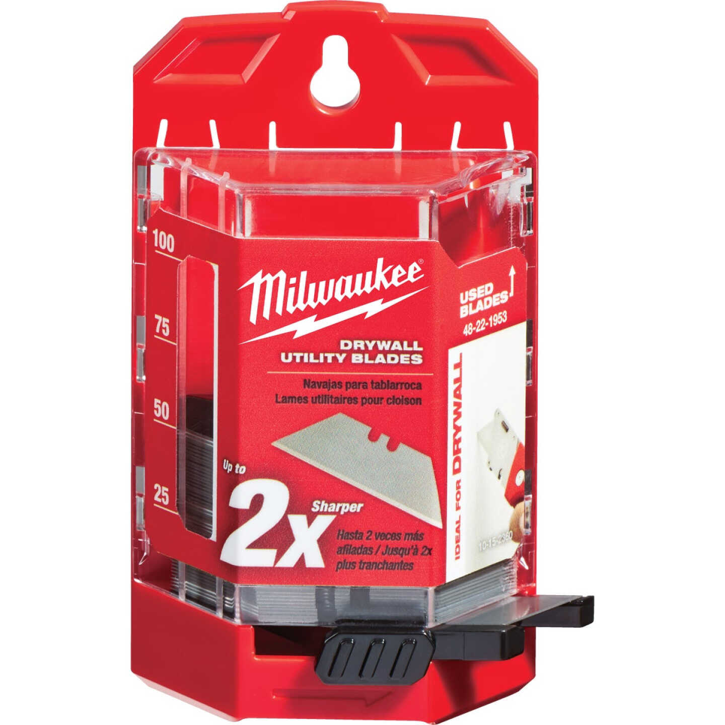 Milwaukee Drywall 2-Point 2-3/8 In. Utility Knife Blade (50-Pack) Image 1
