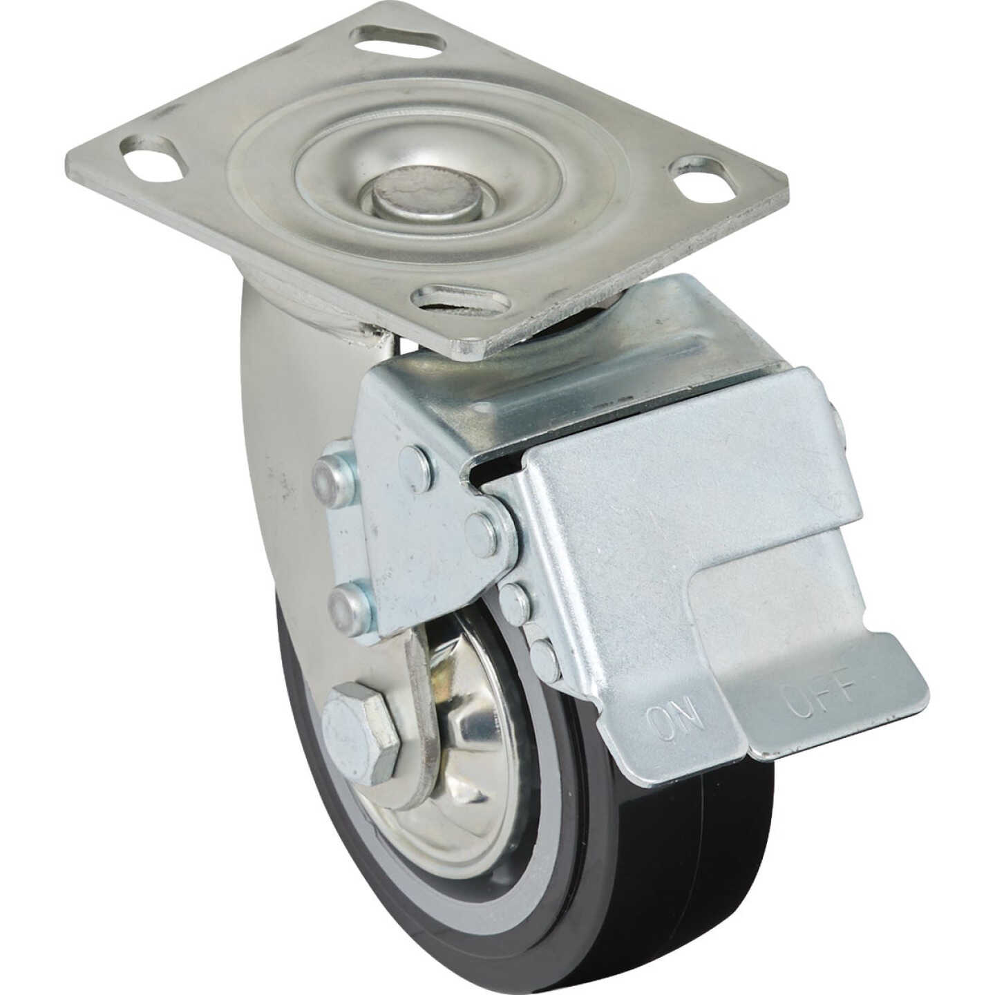 Channellock 5 In. Rubber Toolbox Caster (4-Pack) Image 2